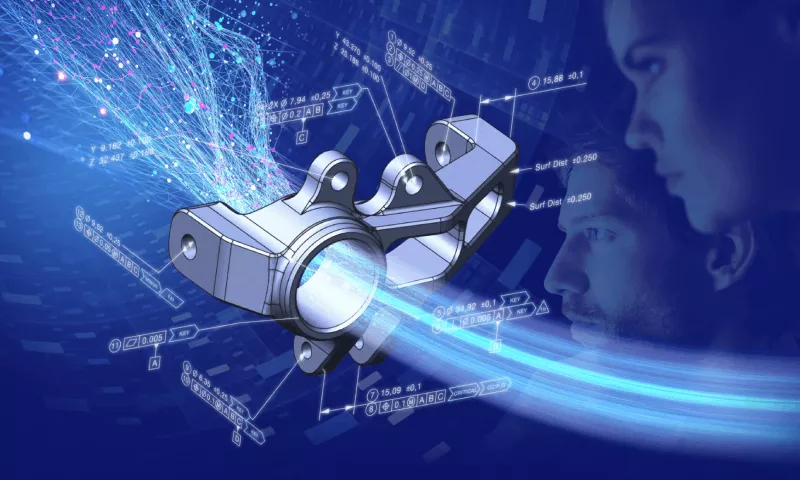 The core of a model-based definition solution is a digitally annotated 3D CAD model that contains 3D geometry, PMI, etc.